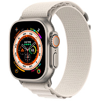 Apple Watch Ultra Titanium Starlight Alpine Band